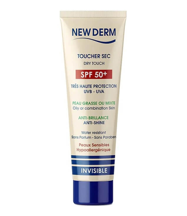 NEW DERM | INVISIBLE DRY TOUCH UVB - UVA OILY OR COMBINATION SKIN SPF50+